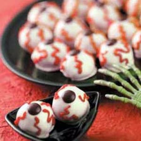 Bloodshot Eyeballs Halloween Treats