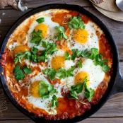 Shakshuka with Feta (Baked Eggs)