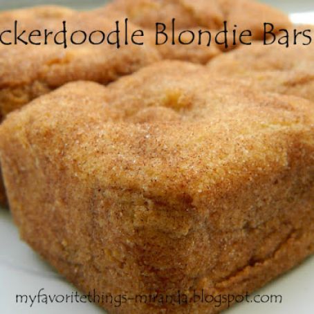 Snickerdoodle Blondie Bars
