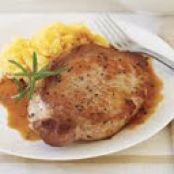 Pork Chops, Breaded in Wine and Garlic