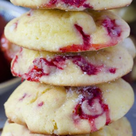 Cream Cheese Strawberry Cookies