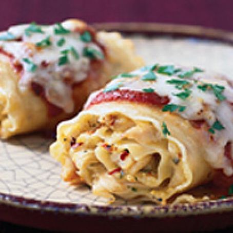 Spicy Chicken Lasagne Roll-Ups