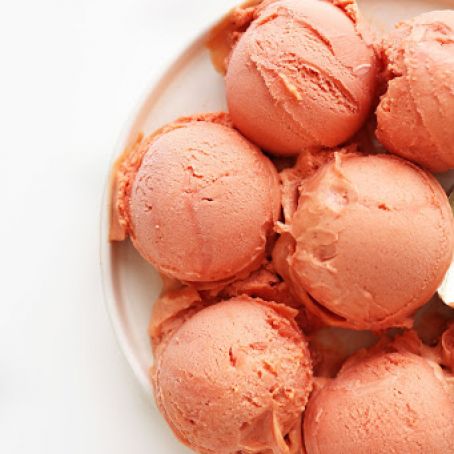Raspberry Mango Sorbet