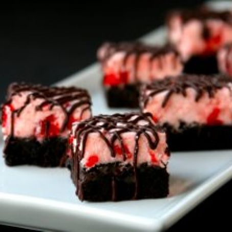 Dark Chocolate Cherry Cordial Brownies