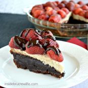 Banana Split Brownie Pie