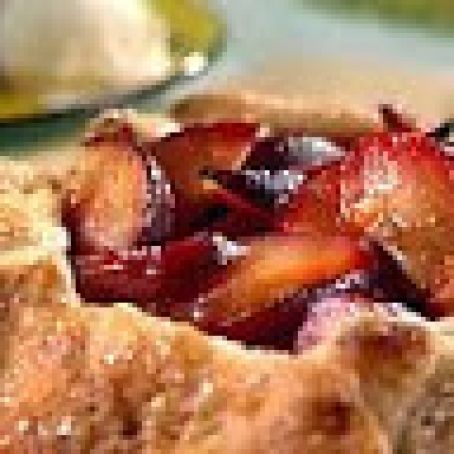 Open-Faced Plum Tart