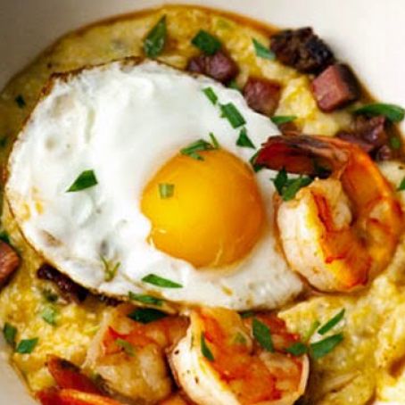 Shrimp N Grits (with beer)