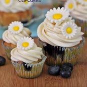 Blueberry Cupcakes with Lemon Cream Cheese Frosting