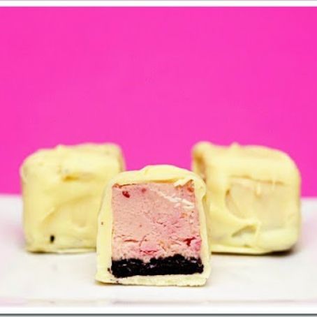 Think Pink! Cranberry Orange Cheesecake Bites