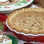 Sour Cream Rhubarb Pie