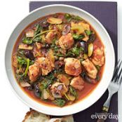 Chicken with Olives, Capers & Kale