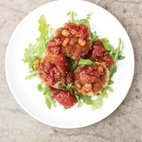 Field Pea Cakes with Tomato Jam