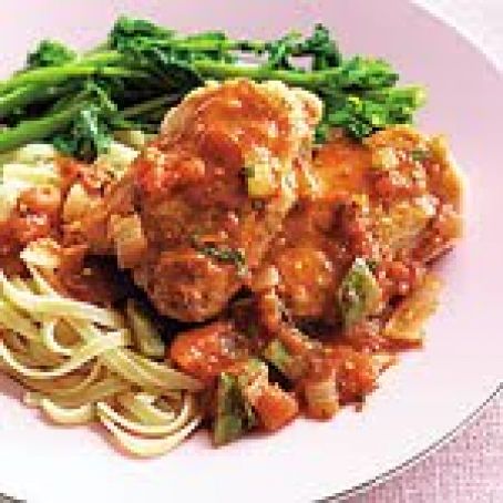 Easy Chicken Cacciatore