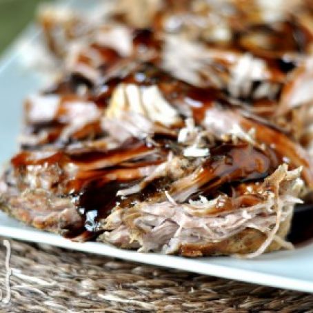 Balsamic Glazed Pork Loin (slow cooker)
