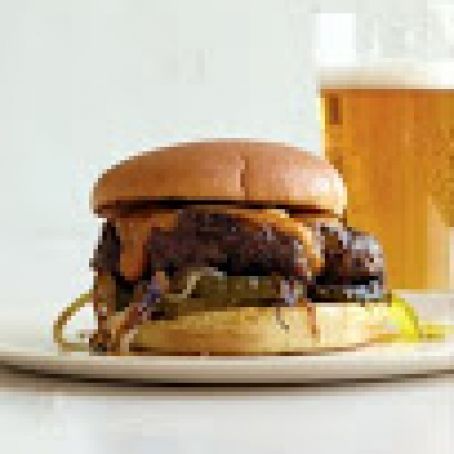 Cheddar-and-Onion Smashed Burgers