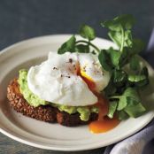 Sesame Toasts with Poached Eggs and Avocado