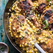  Garlic Butter Creamed Corn Chicken
