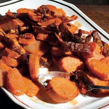 Yams with Crispy Skins and Brown-Butter Vinaigrette