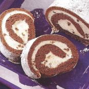 Chocolate Cannoli Cake Roll