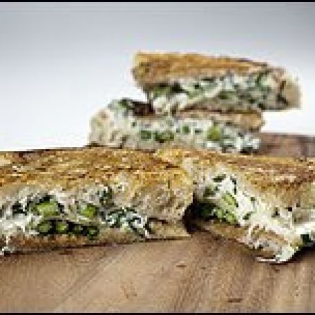 Crab-Swiss Melt With Asparagus