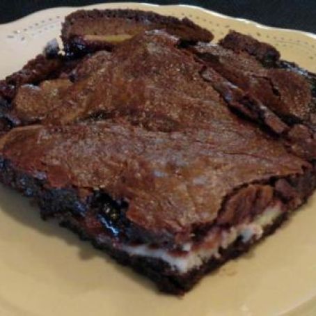 Raspberry Cream Cheese Brownies