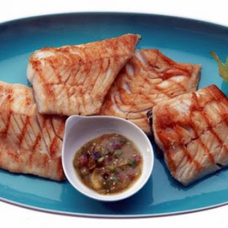 GRILLED MACKEREL/BLUEFISH w/SALSA VERDE