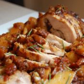 Rosto – Hoirino me Ellies & Denrdolivano (Roasted Pork Loin with Olives and Rosemary)