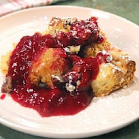 ORANGE-CRANBERRY BREAD PUDDING