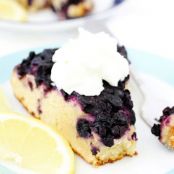 Upside-Down Lemon Blueberry Cake