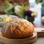 Pull-Apart Garlic Bread with Asiago Cheese