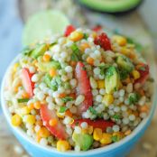 Strawberry Avocado Couscous Salad with Lime Vinaigrette