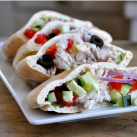 Greek Chicken Pita Filling