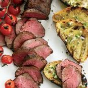 Grilled Beef Tenderloin with Ancho-Jalapeño Butter 