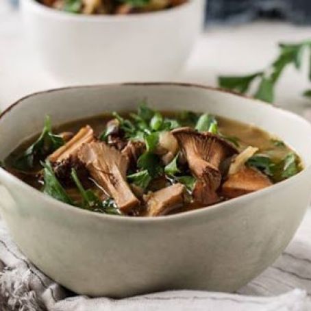 Chanterelle Mushroom & Lentil Stew