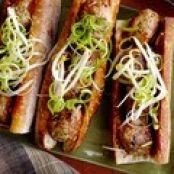 Asian Meatball Sandwiches w/ Hoisin Mayonnaise