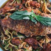 Garlic-Basil Chicken With Zoodles Recipe