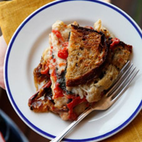 Tomato, Chard and Gruyère Casserole