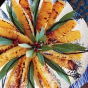 BROILED VANILLA POACHED PINEAPPLE