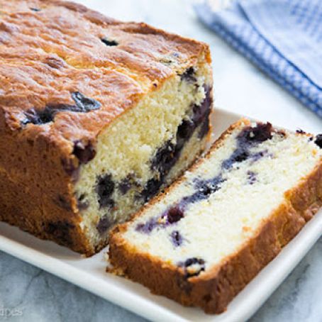 Lemon Blueberry Ricotta Pound Cake