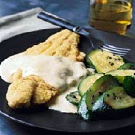 SAUTEED CATFISH w/MUSTARD SAUCE