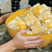 CORN ON THE COB w/MINT-FETA BUTTER