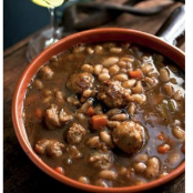 HERBED WHITE BEAN AND SAUSAGE STEW