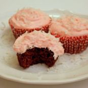 Chocolate Cupcakes with Marshmallow Coconut Frosting