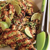 Grilled Thai Chicken Breasts with Herb-Lemongrass Crust