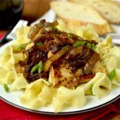 Honey and Balsamic-Onions Chicken Skillet