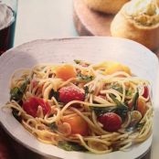 Roasted Grape Tomato & Garlic Spaghetti