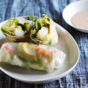 Shrimp and Avocado Summer Salad Rolls