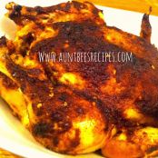 Chili Cinnamon Cocoa Rubbed Roasted Chicken