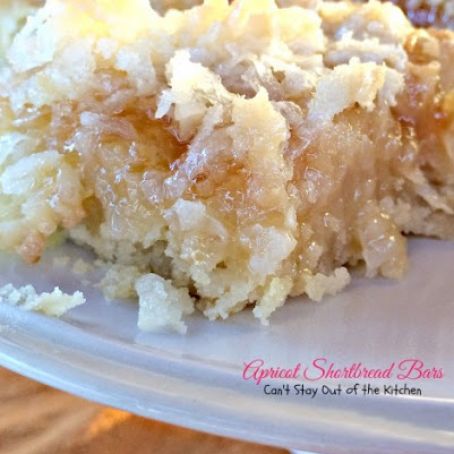 Apricot Shortbread Bars with Coconut Topping