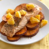 Southwest Salmon and Sweet Potatoes
